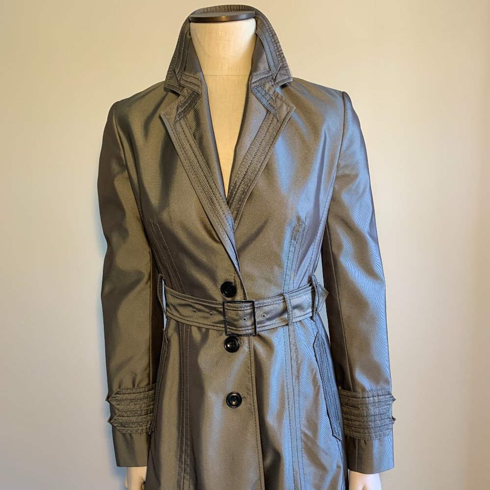 Karen Millen Designer Pewter Trench